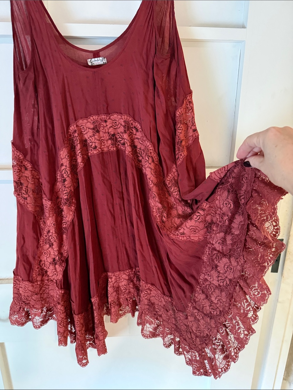 Free People Lace-Trim Swing Tunic - Picture 3 of 5